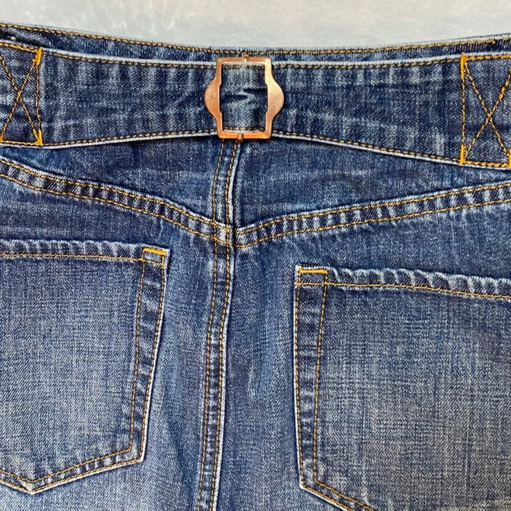 Tommy Hilfiger Womens Denim Pencil‎ Skirt Medium Wash Cinch Back Blue Size 8